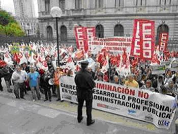 Concentraciones de protesta reclamando el abono del nivel 2 del Desarrollo Profesional