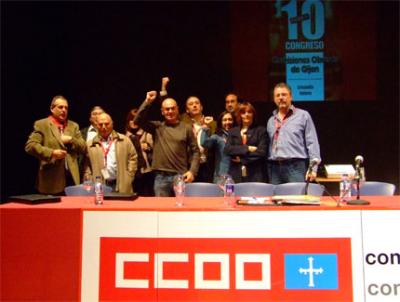 La Unión Comarcal de CCOO de Gijón celebró hoy su X Congreso