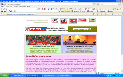 La web www.sespa.es arranca de nuevo...